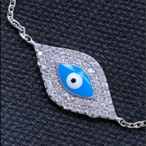 Sterling Evil Eye bracelet